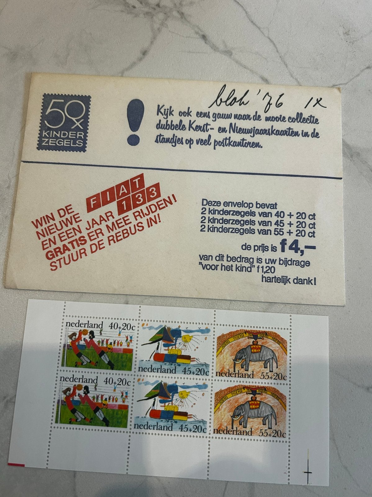 Kinderzegels + vel en rebus 1969-1979, Postzegels en Munten, Postzegels | Nederland, Ophalen of Verzenden, Na 1940, Gestempeld
