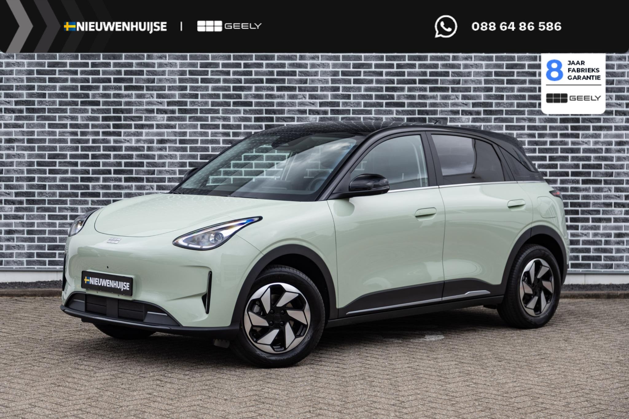 Geely E2 Ultra 47 kWh | 345km WLTP | 80kW Snelladen | Two-To, Auto's, 1340 kg, E2, Verwarmde buitenspiegels, 116 pk
