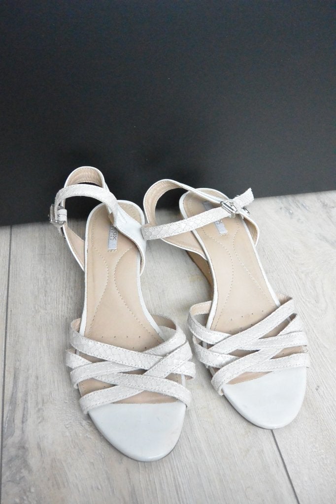 Geox D Lupe E sandalen - maat 37, Geox, Beige, Gedragen, Sandalen of Muiltjes