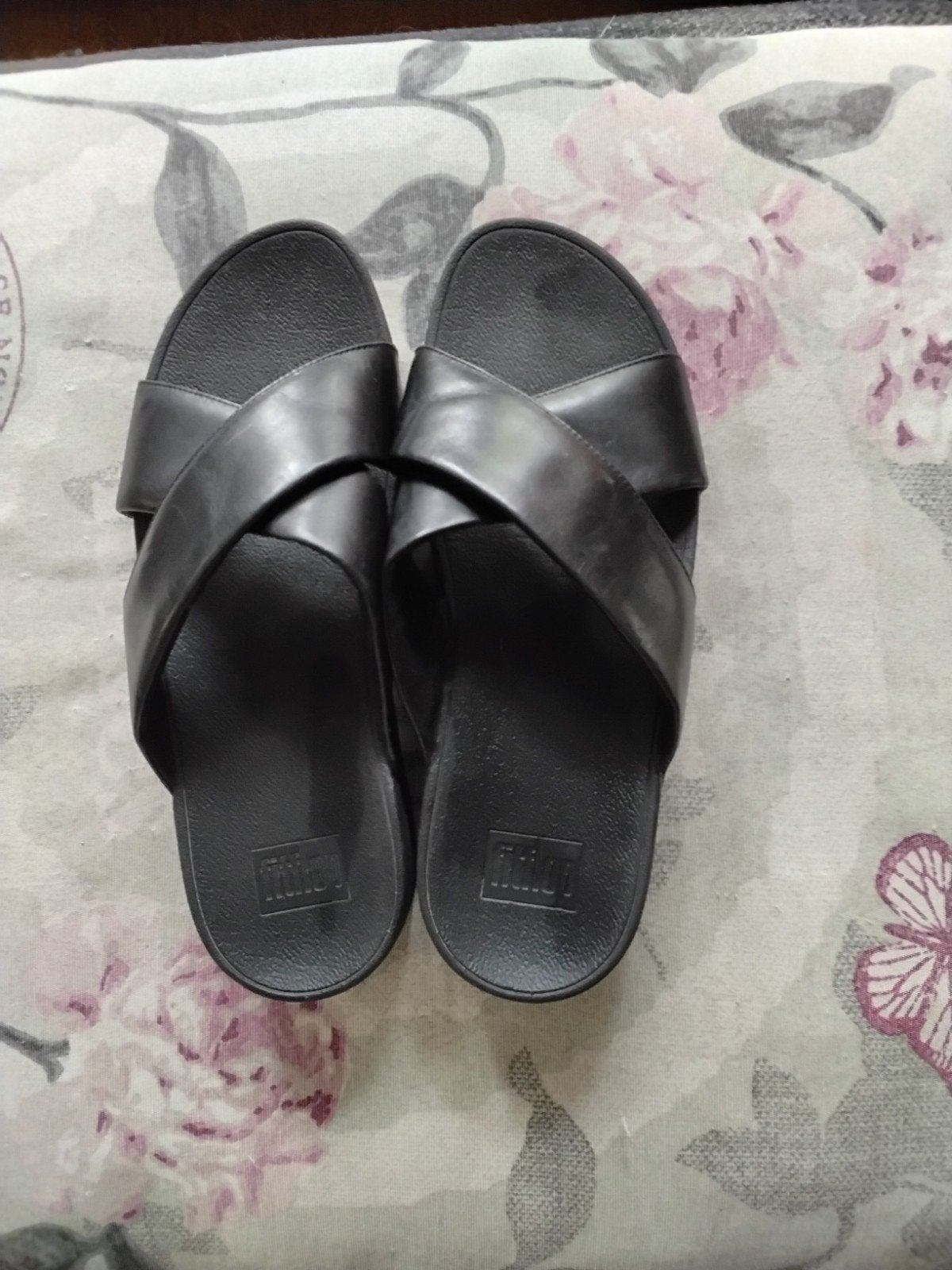 Fitflops maat 42, Kleding | Dames, Slippers, Zwart, Ophalen of Verzenden, Zo goed als nieuw