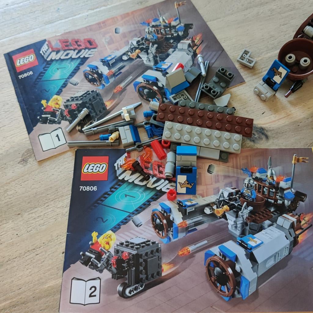 Lego The Movie 70806: Castle Cavalry (2 complete sets), Gebruikt, Overige thema's, Compleet, Lego