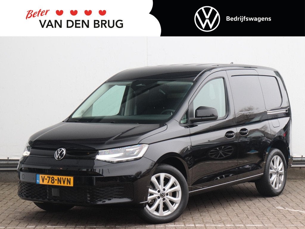 Volkswagen Caddy Cargo 1.5 TSI Style | 2x schuifdeur | Trekh, Auto's, Bestelauto's, 4 cilinders, Volkswagen, 116 pk, Zwart