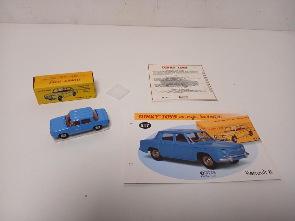 Renault R8 blauw dinky toys atlas, Hobby en Vrije tijd, Modelauto's | 1:43, Ophalen of Verzenden, Auto, Dinky Toys