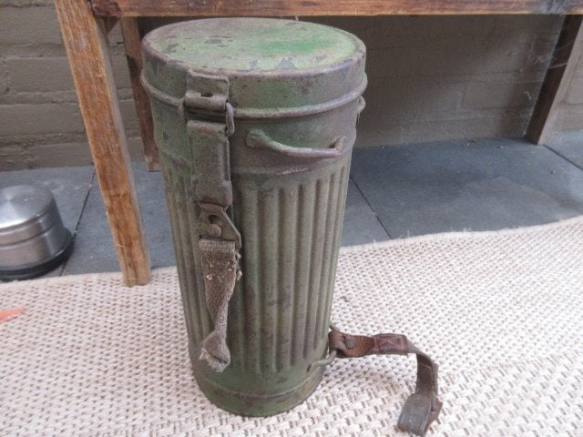 Duits Gasmasker , gecamoufleerd , ZELDZAAM, Ophalen of Verzenden, Landmacht, Duitsland, Overige typen