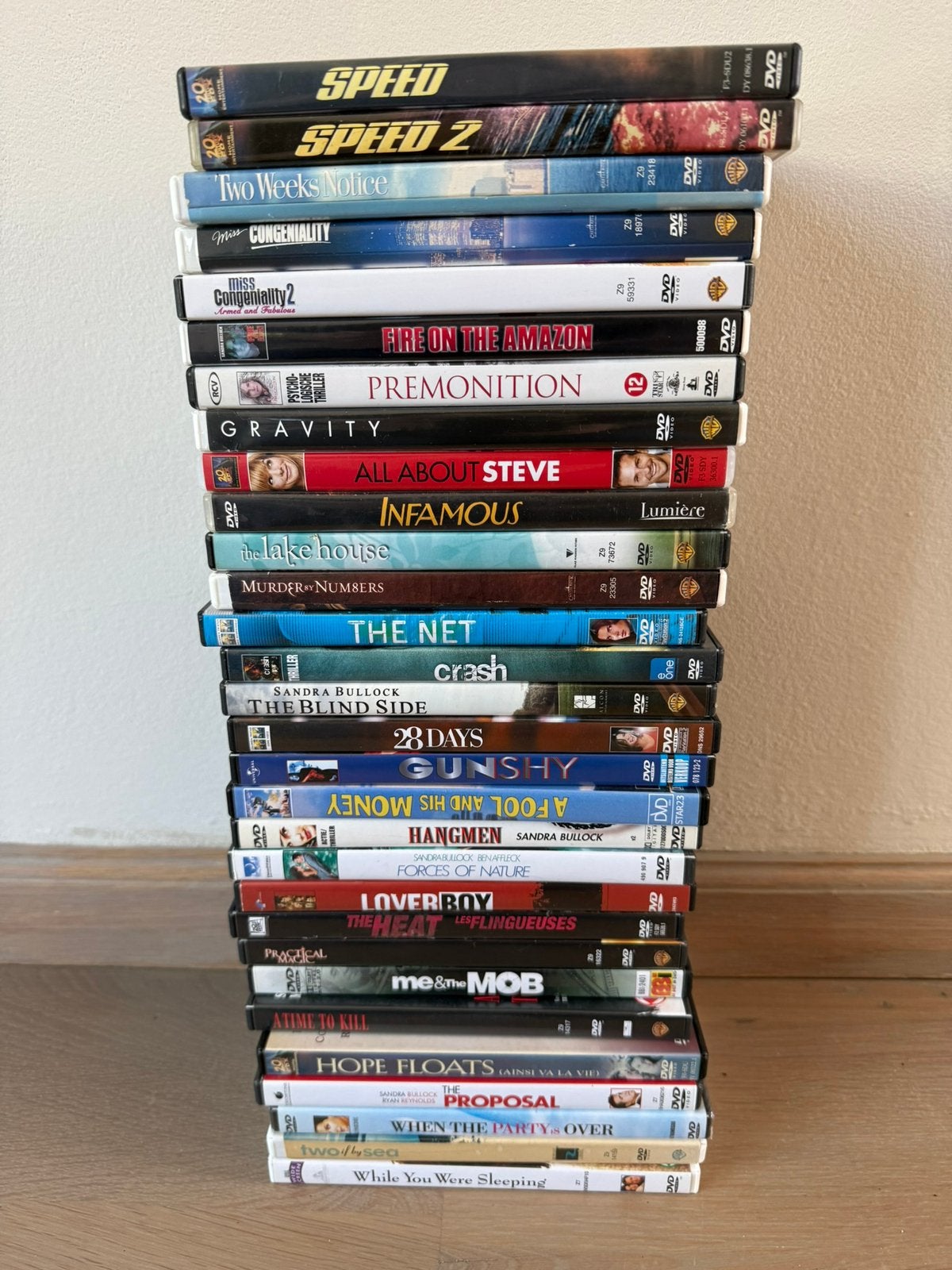 DVD collectie Sandra Bullock (30 stuks), Cd's en Dvd's, Alle leeftijden, Ophalen of Verzenden, Zo goed als nieuw