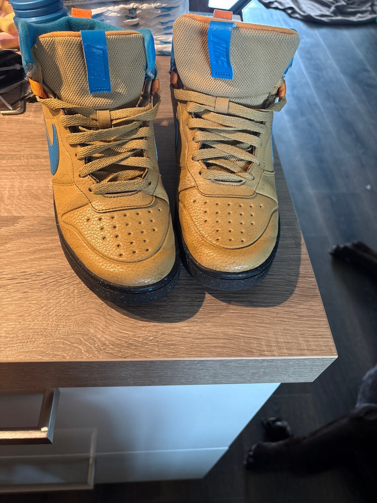 Nike Court Borough Mid 2 Sneakers - Maat 40, Ophalen of Verzenden, Gedragen, Beige, Sneakers of Gympen