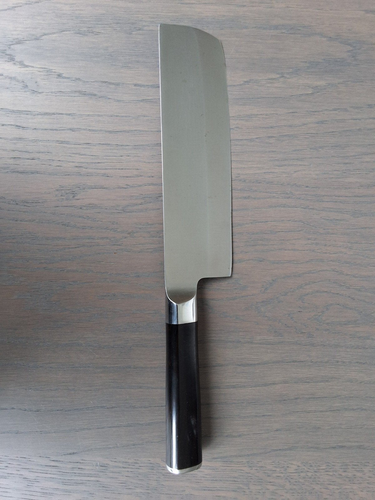Japans groentemes Nakiri, Zo goed als nieuw, Rvs of Chroom, Overige merken, Snijmes