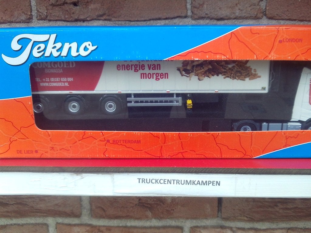 Tekno  Volvo  FH4  met  Cargofloor  van  Comgoed., Hobby en Vrije tijd, Modelauto's | 1:50, Ophalen of Verzenden, Nieuw, Bus of Vrachtwagen