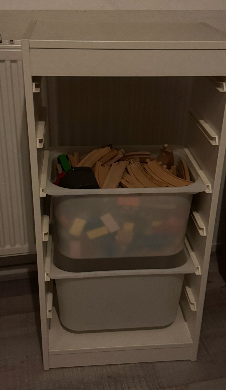 Trofast kast met bakken, Ophalen, Gebruikt