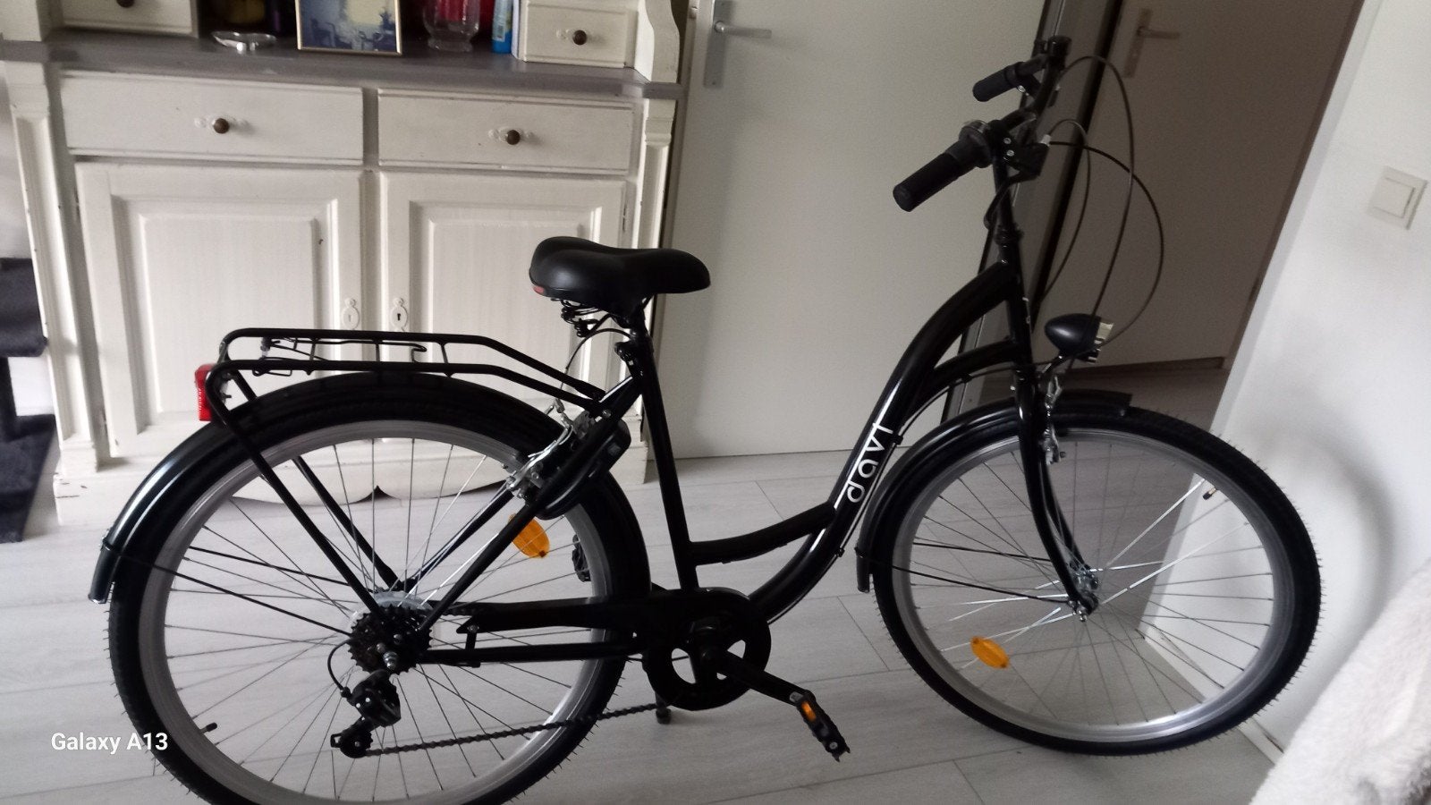 Dovi Damesfiets Zwart - Zo goed als nieuw, Velgrem, (Extra) lage instap, Zo goed als nieuw, 50 tot 53 cm