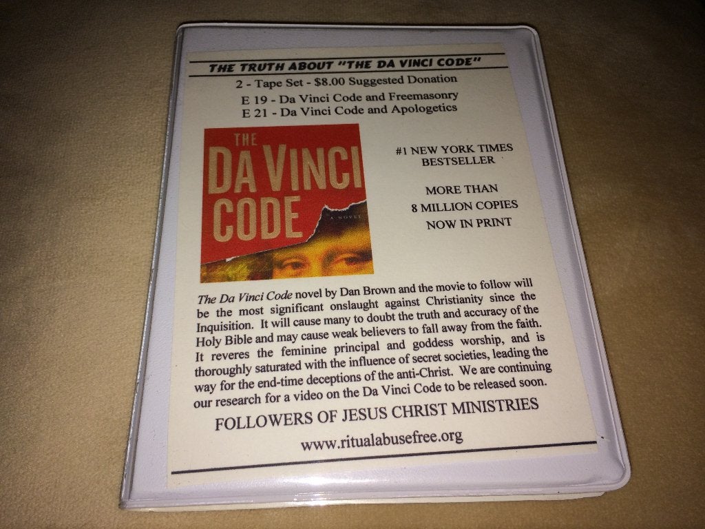 The Truth About Da Vinci Code (Followers of JC Mins.) 2MC, Cd's en Dvd's, Cassettebandjes, Gebruikt, 2 t/m 25 bandjes, Ophalen of Verzenden