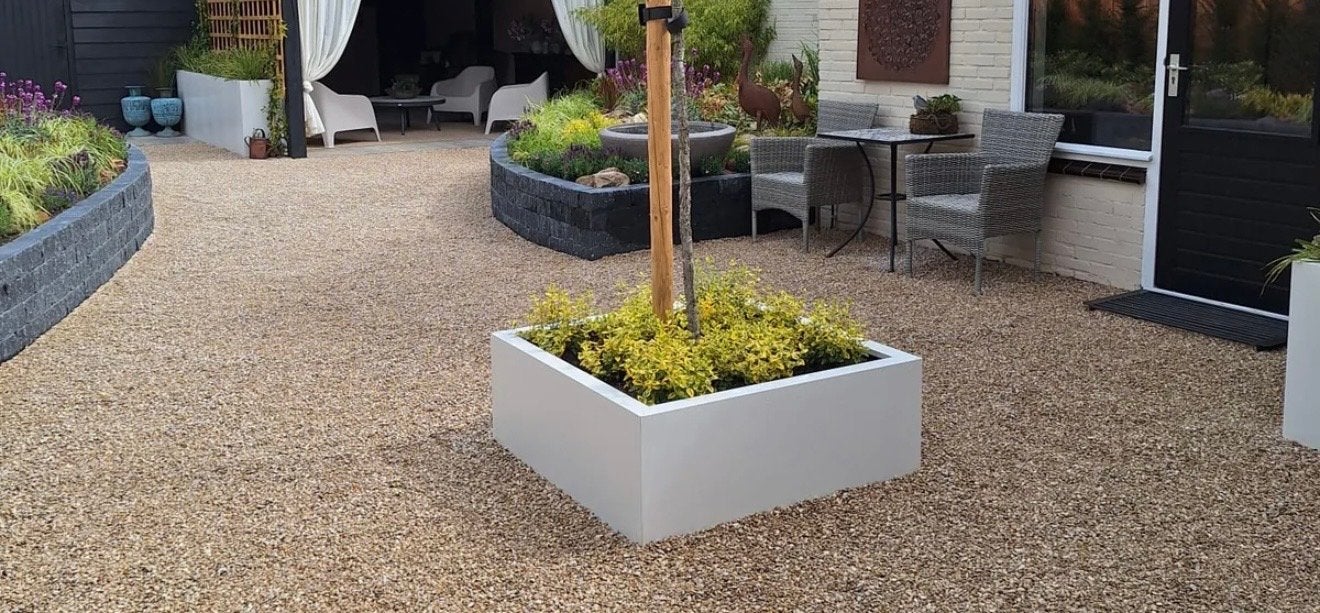 SEV Plantenbak 100x100x40 - Wit, Ophalen, Overige materialen, 100 cm of meer, Vierkant