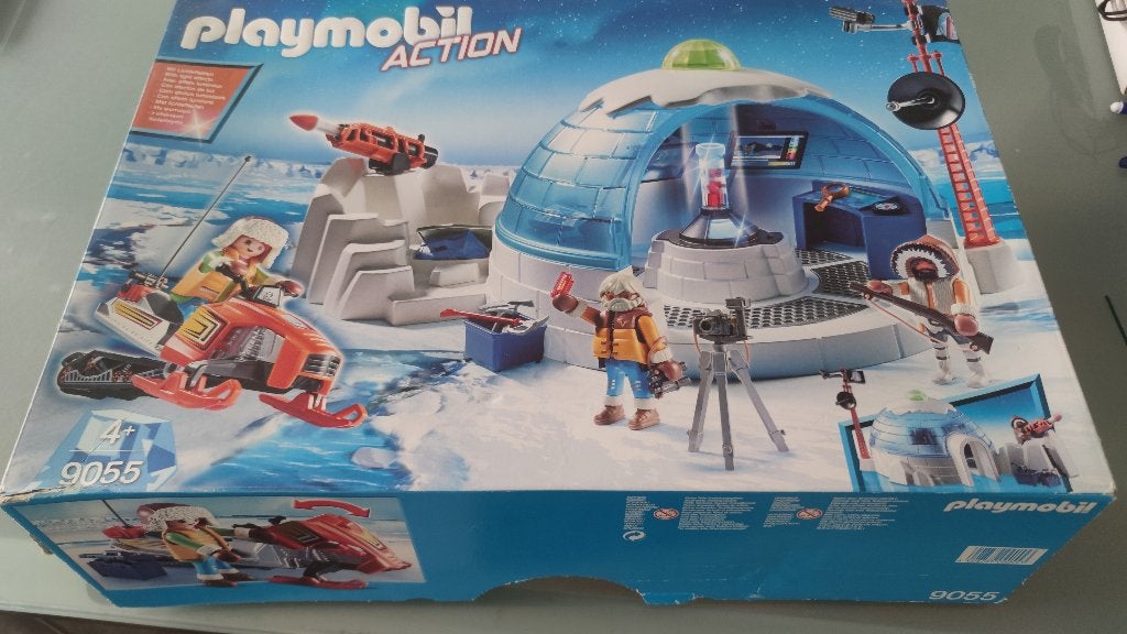 Playmobil action 9055 - Poolbasis Iglo | 4+, Gebouw, Complete set, Ophalen of Verzenden, Zo goed als nieuw