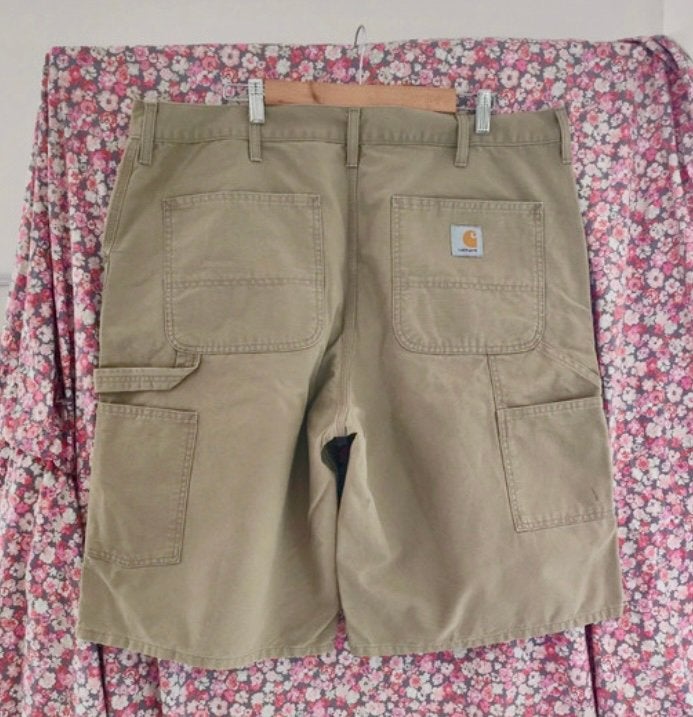 Carhartt Single Knee Bernuda Short beige W40, Ophalen of Verzenden, Zo goed als nieuw, Maat 56/58 (XL), Beige