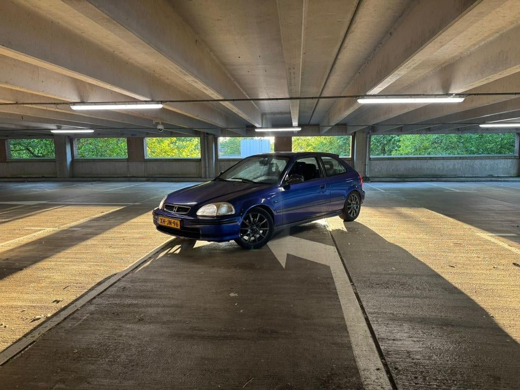 Honda Civic 1.4 I S 1998 Blauw, Auto's, Honda, Voorwielaandrijving, Stof, 4 cilinders, 1396 cc