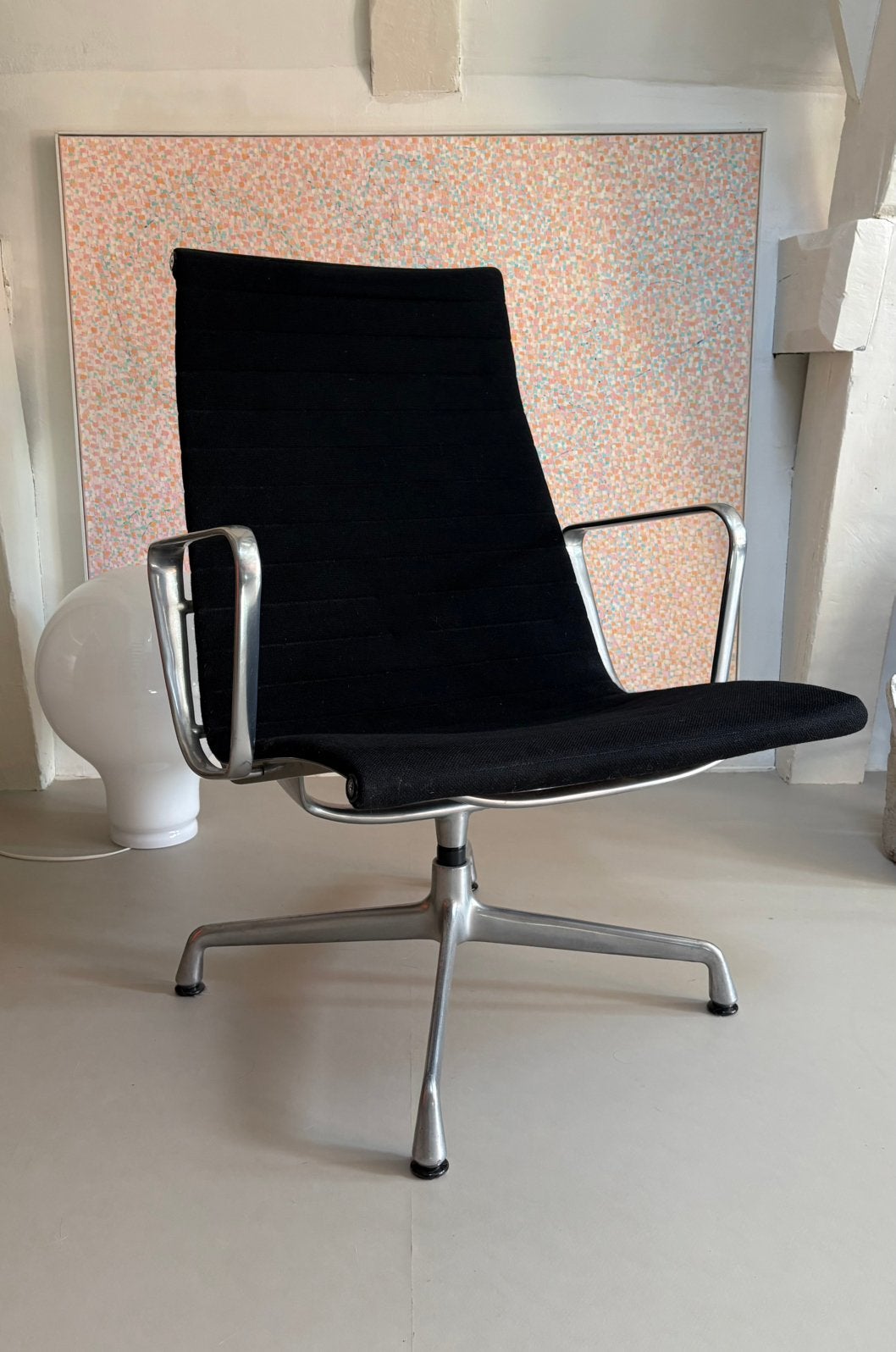 Vitra EA116 eames stoel zwart origineel, Ophalen, Gebruikt, Zwart, Eén