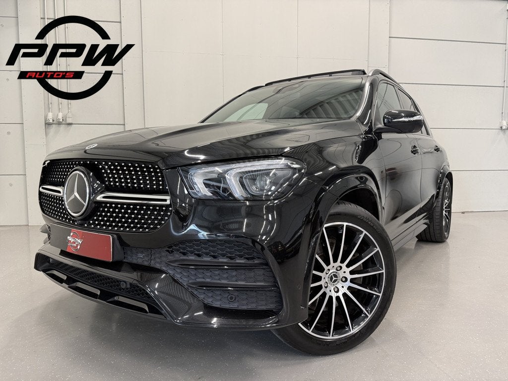 Mercedes-Benz GLE 350 e 4MATIC AMG PANO/LUCHTVERING/BURMESTE, Auto's, Automaat, Gebruikt, Zwart, 4 cilinders
