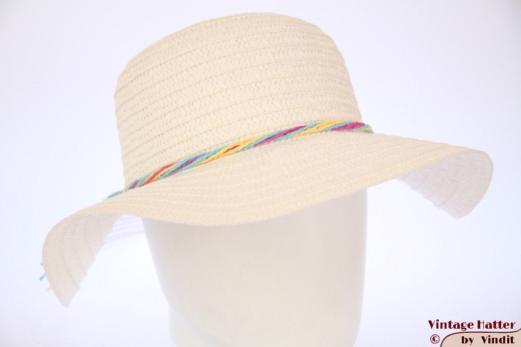 Zonnehoed Dames floppy strandhoed wit papier 56 en 57 Nieuw, Kleding | Dames, Ophalen of Verzenden, Nieuw, 56 of 57 cm (M, 7 of 7⅛ inch)