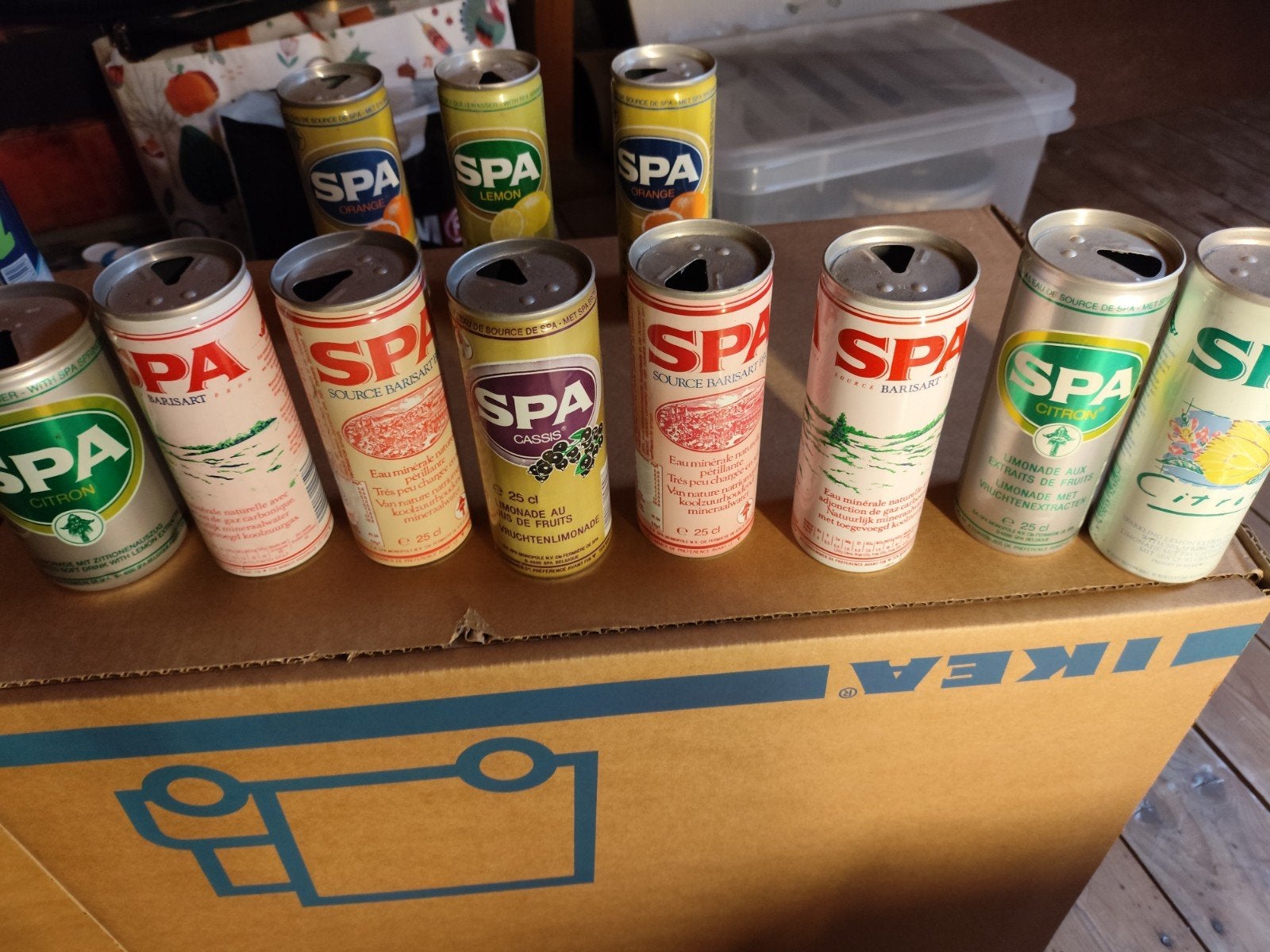 Vintage SPA frisdrank blikjes - diverse smaken, Ophalen of Verzenden, Gebruikt