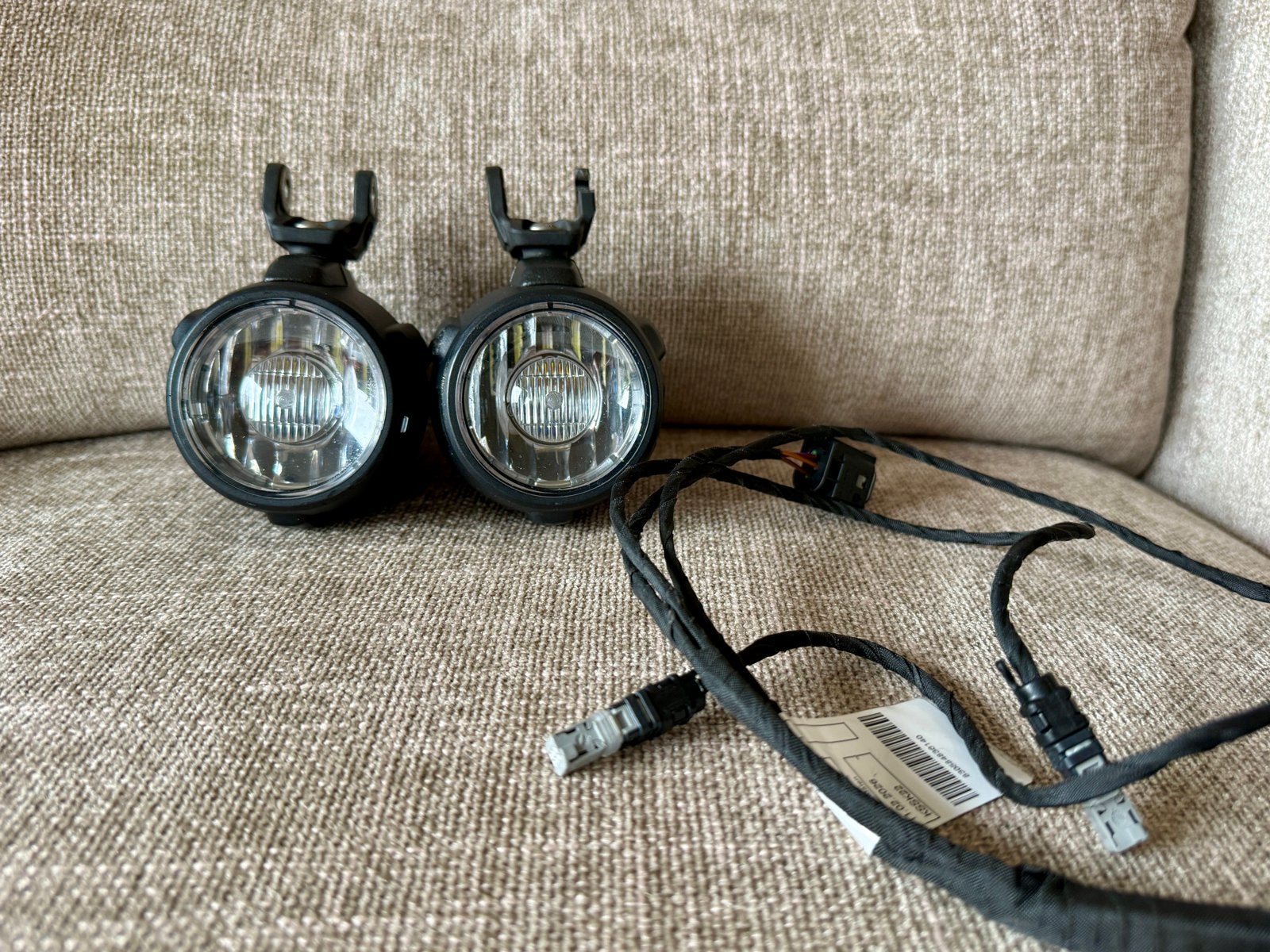 BMW Originele LED Mistlampen / Verstralers + Kabelboom GS, Motoren, Onderdelen | BMW, Ophalen of Verzenden, Gebruikt