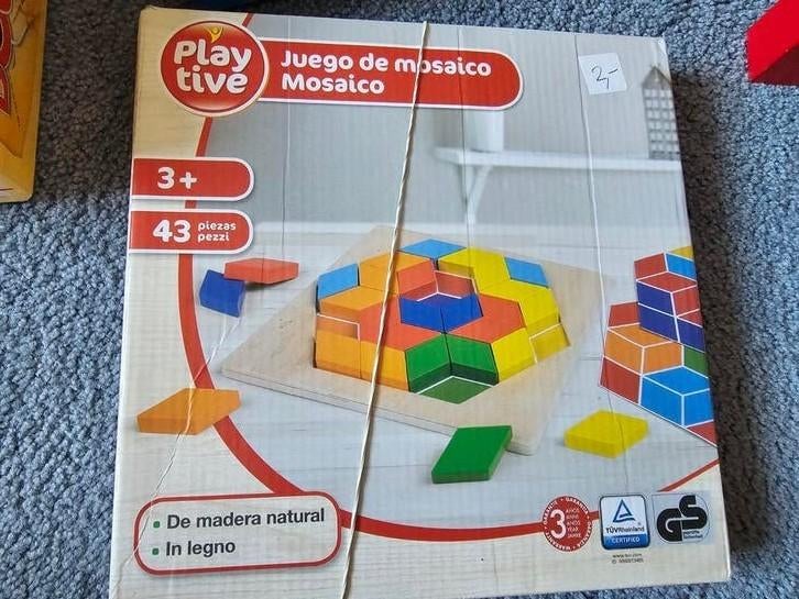 Mozaiekblokken, Kinderen en Baby's, Speelgoed | Educatief en Creatief, Ophalen, Zo goed als nieuw