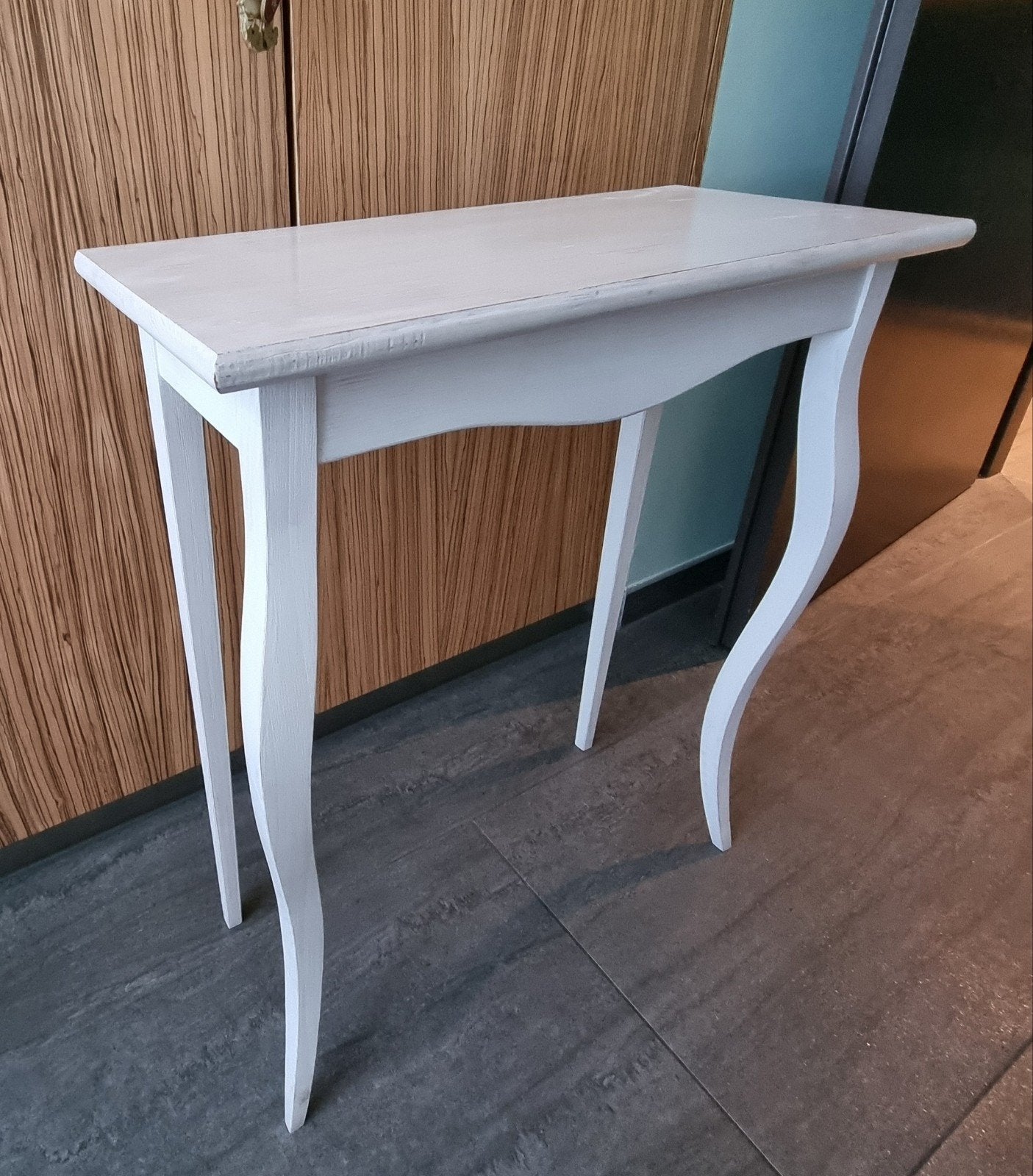 Leuke witte bijzet/side tafel, Huis en Inrichting, Ophalen, Minder dan 55 cm, Gebruikt, Klassiek, Landelijk
