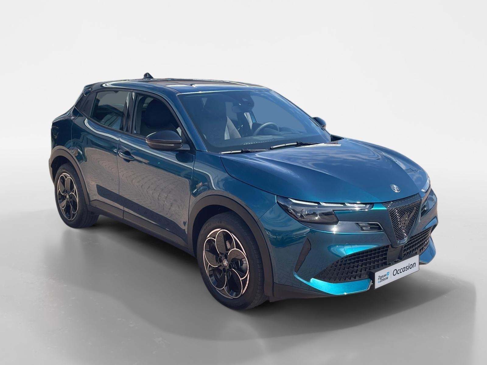 Alfa Romeo Junior Elettrica 54 kWh *Carplay*Climate Control*, Auto's, Alfa Romeo, 413 km, Stof, Gebruikt, Blauw