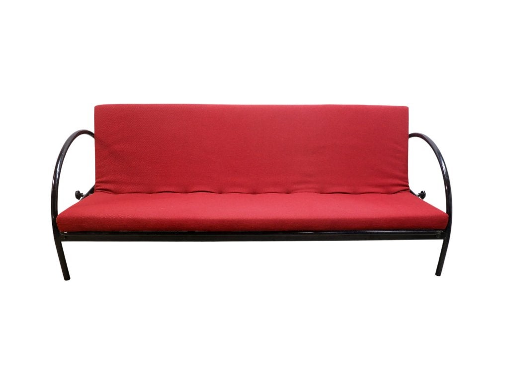 Vintage slaapbank met Hallingdal stof, Ophalen, Eenpersoons, Rijksstraatweg 37 Wilp, 200 cm