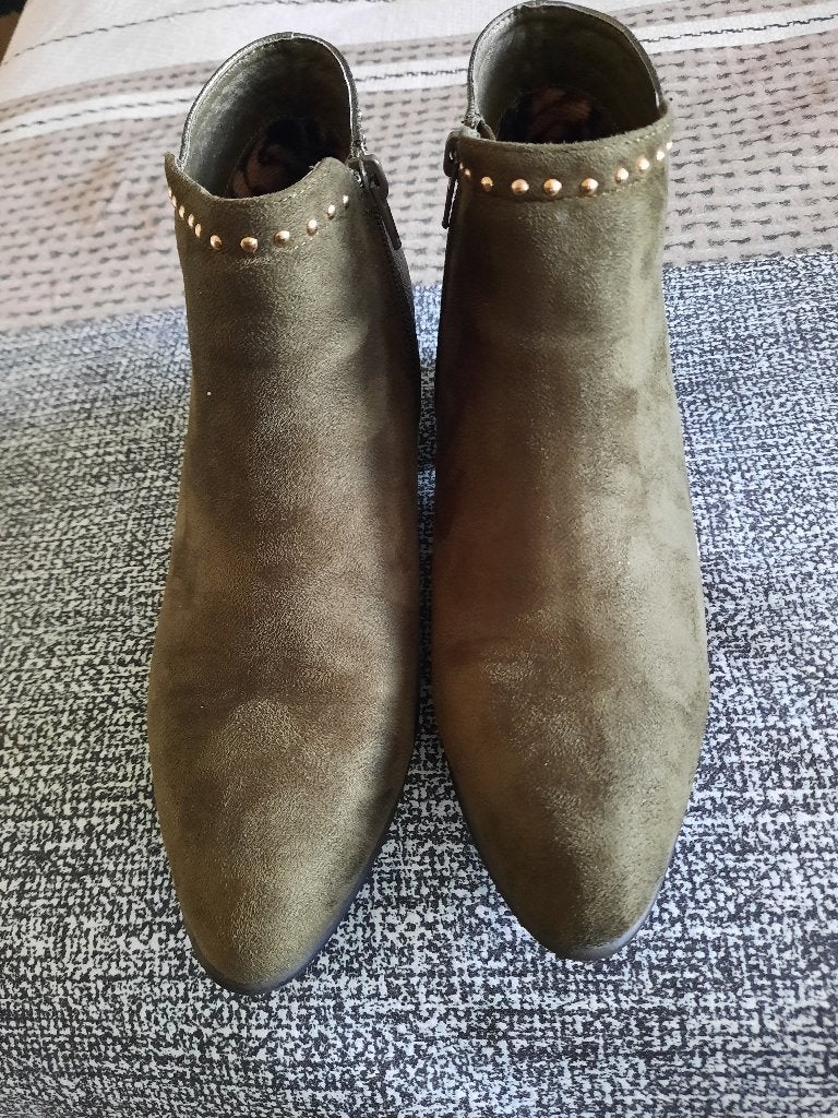 Enkellaarsjes, Kleding | Dames, Lage of Enkellaarzen, Ophalen of Verzenden, Zo goed als nieuw, Groen