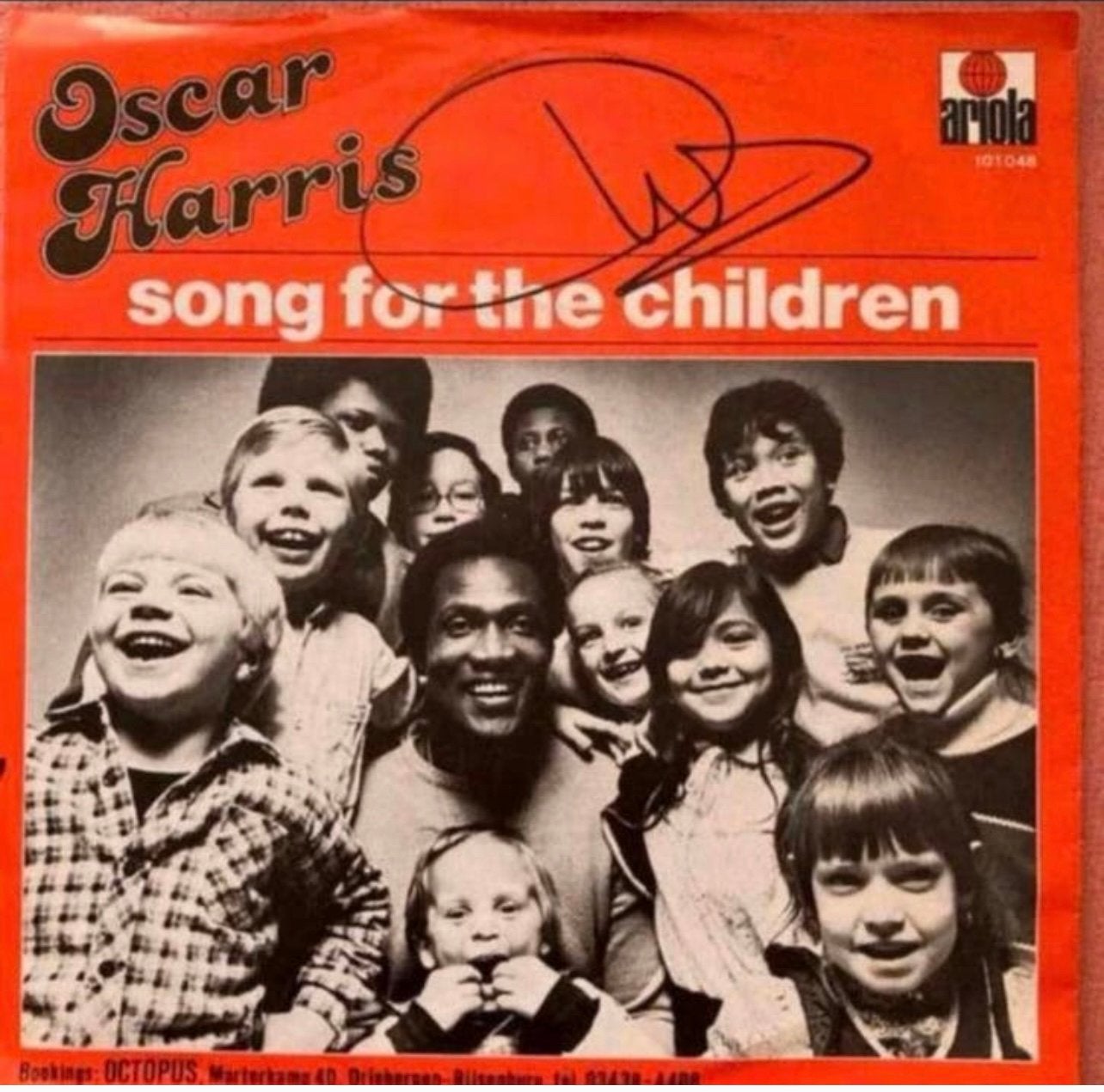 Oscar Harris Song For The Children Met Handtekening Single, Ophalen of Verzenden, Gebruikt, Pop