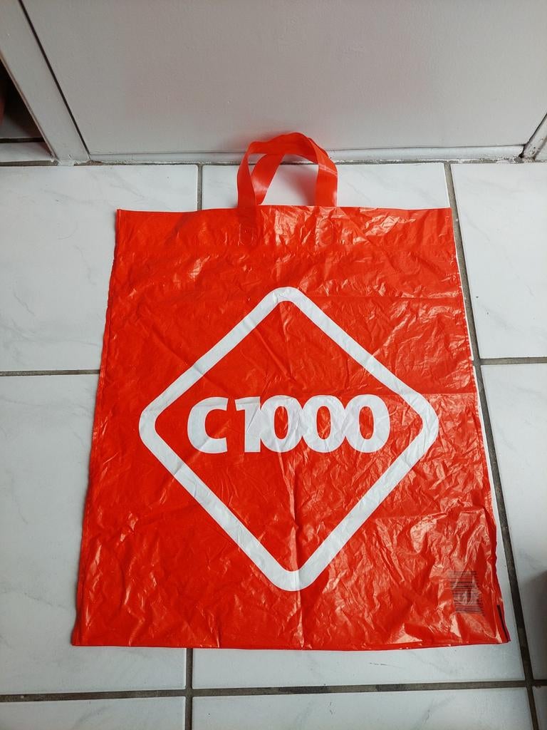 C1000  grote plastic tas, Ophalen of Verzenden