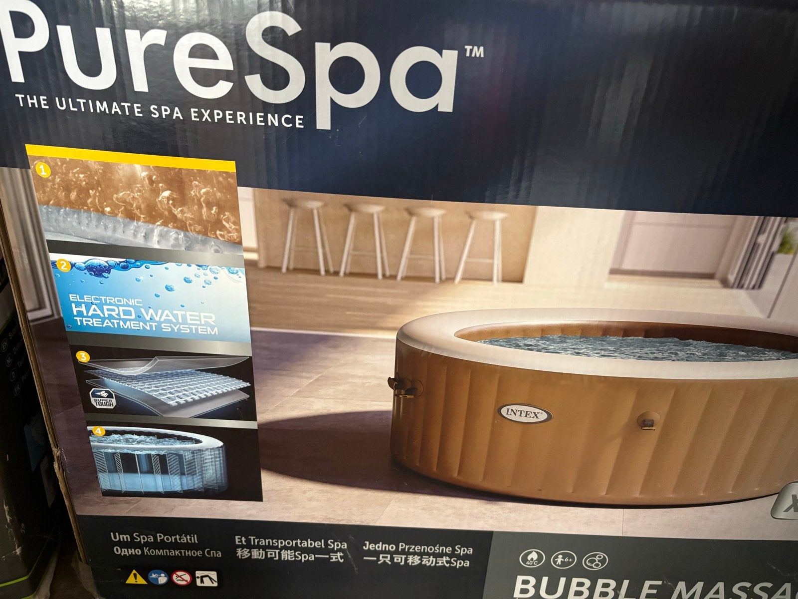 Intex PureSpa Opblaasbare Jacuzzi met Accessoires, Ophalen, Gebruikt, Filter, Opblaasbaar