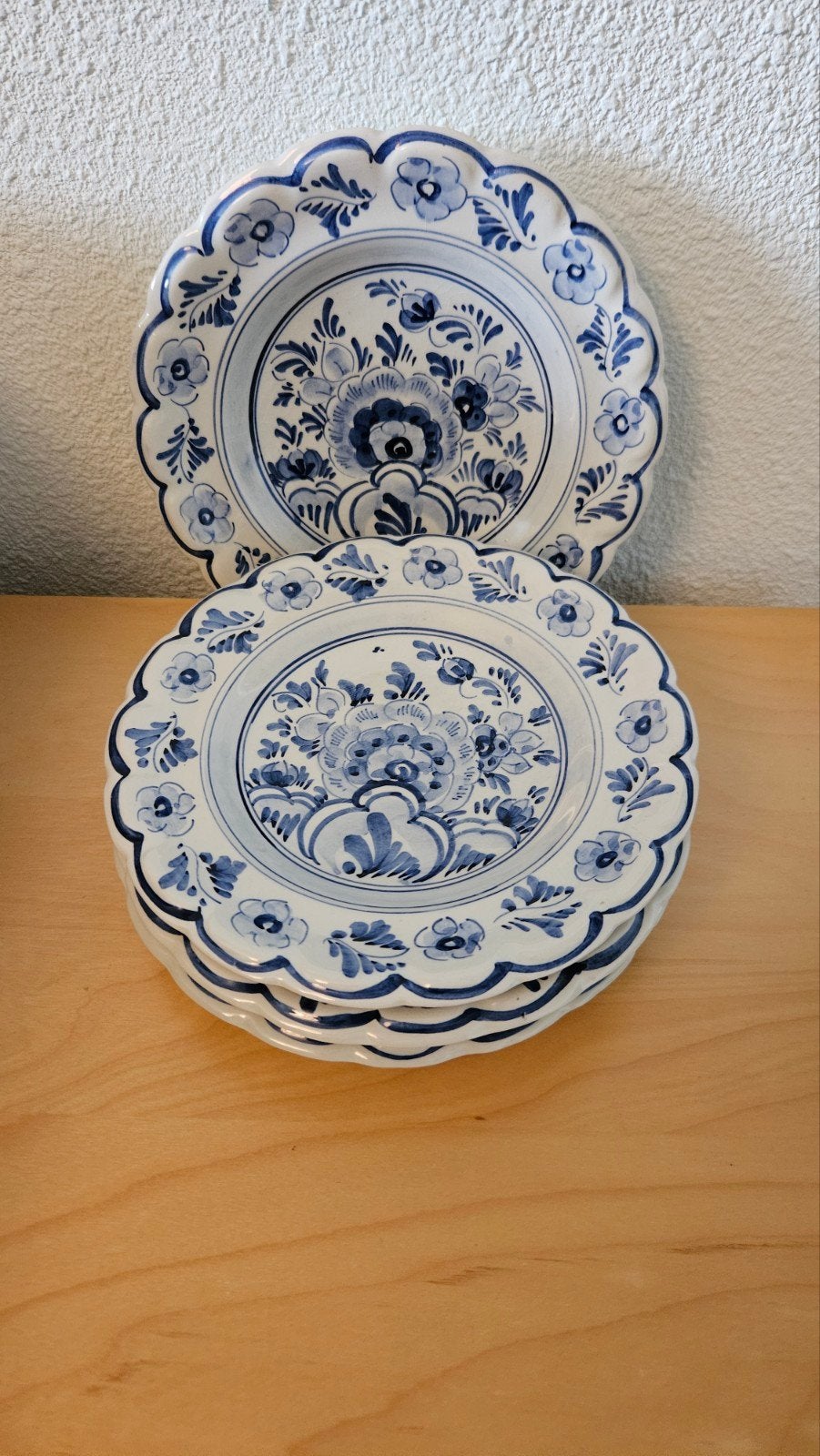 Delfts Blauw authentiek handgeschilderde bordjes, Ophalen of Verzenden