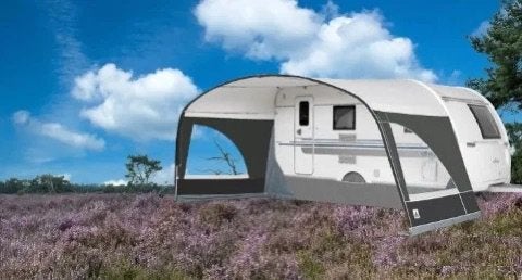 Porto luifel/voortent Dorema, Caravans en Kamperen, Ophalen, Zo goed als nieuw