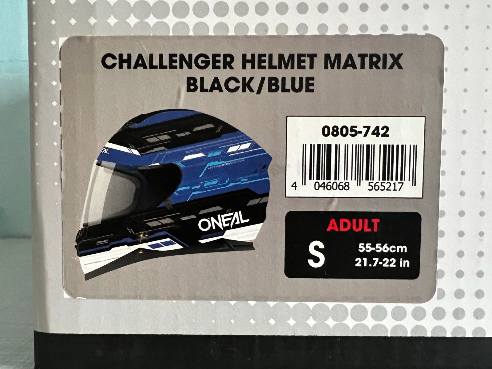 O'Neal Challenger Matrix Integraalhelm Zwart/Blauw Maat S, Overige merken, Heren, Ophalen of Verzenden, Nieuw zonder kaartje