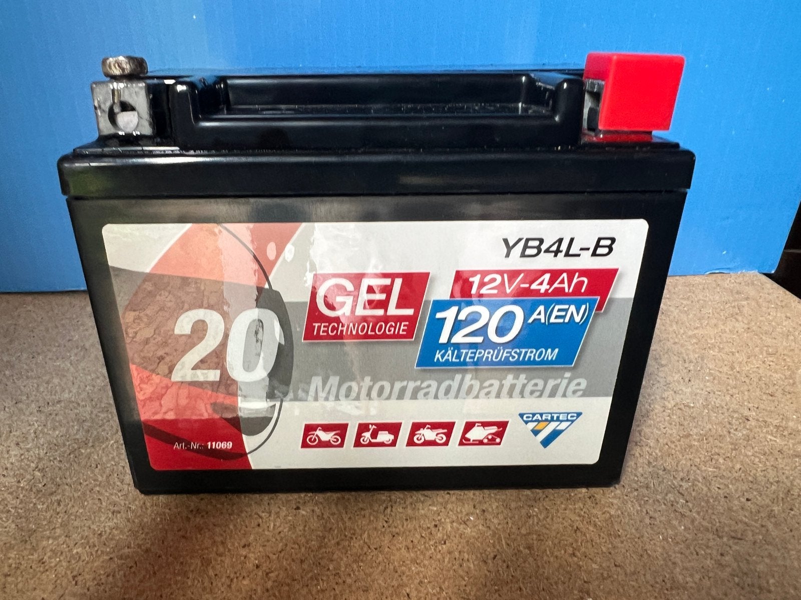 Scooter accu YB4L-B 12V-4Ah GEL Technologie, Ophalen of Verzenden, Nieuw, Overige typen, Overige merken