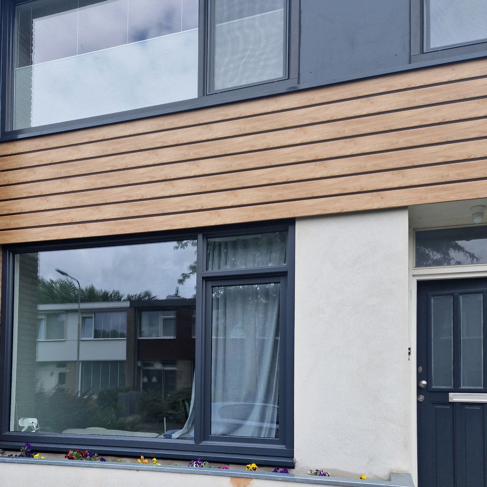 Vinyplus rondkantpaneel Eiken Shadow - 2 stuks, Doe-het-zelf en Verbouw, Platen en Panelen, Ophalen, Nieuw