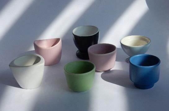 Diverse eierdoppen o.a pastel, Huis en Inrichting, Keuken | Servies, Gebruikt, Overige typen, Ophalen of Verzenden, Effen