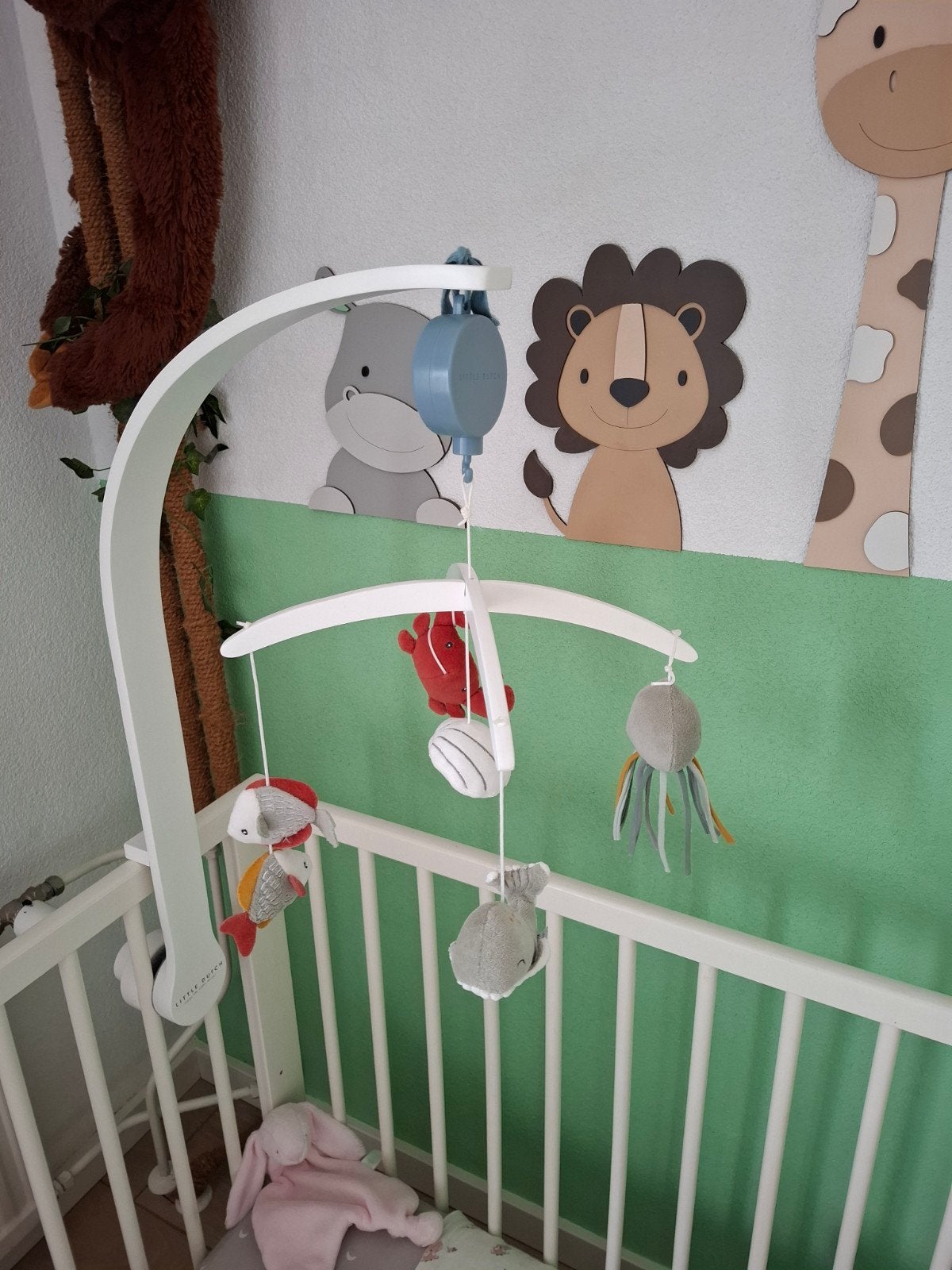 Little Dutch Muziekmobiel Ocean Mint, Kinderen en Baby's, Speelgoed | Babyspeelgoed, Ophalen, Zo goed als nieuw, Mobiel, Met geluid