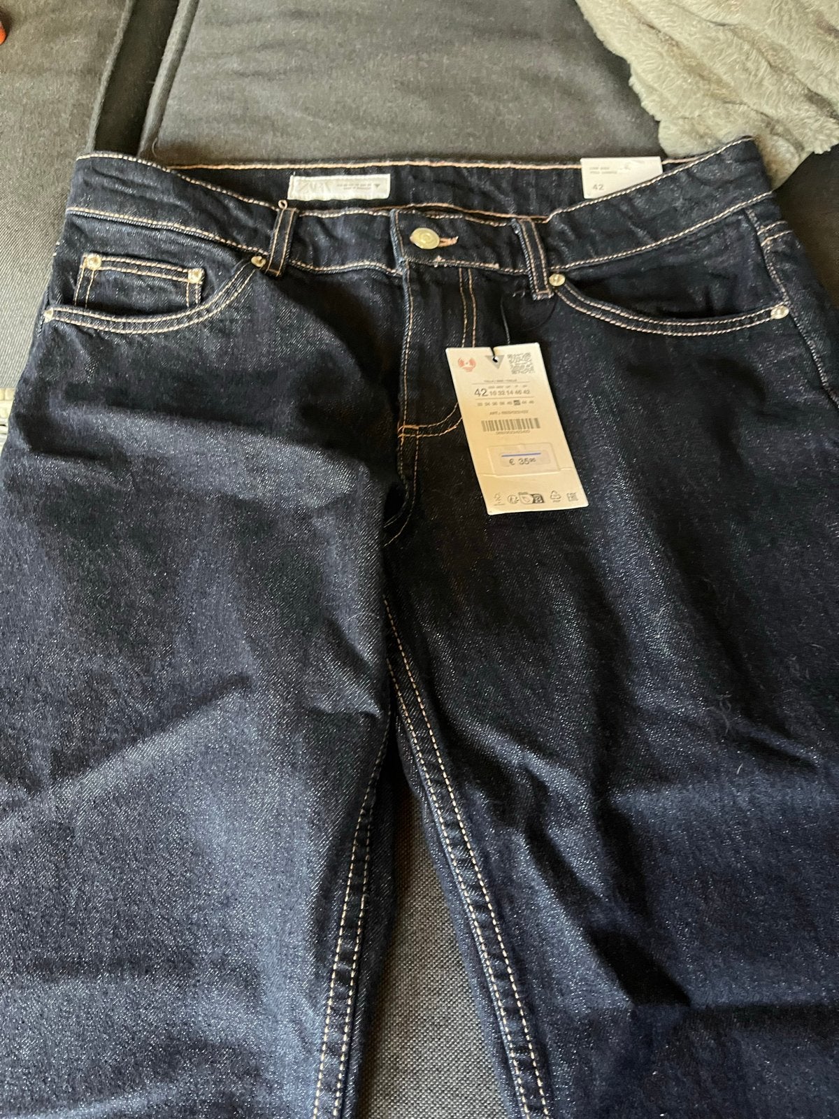 Nieuwe Zara Wide Leg Jeans - Maat 42, Ophalen, Nieuw, Blauw, W33 - W36 (confectie 42/44)