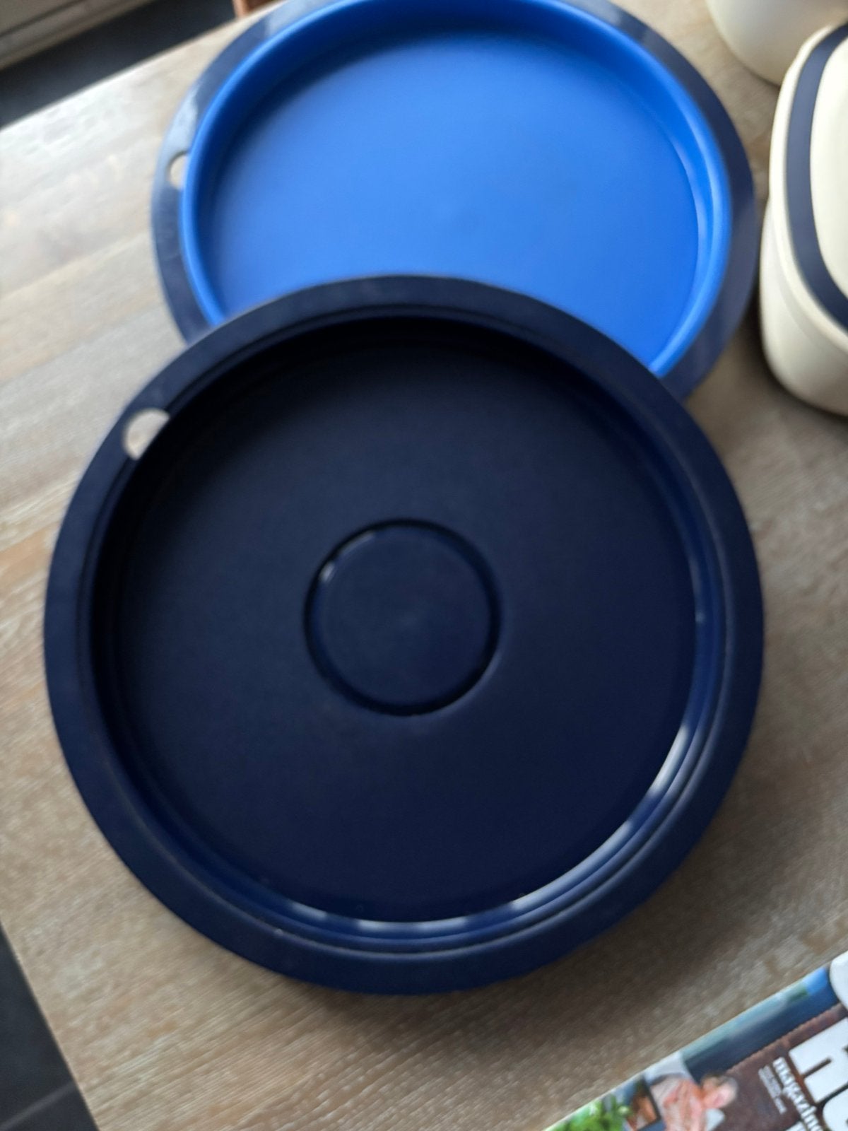2 grote serveerschalen van Tupperware, Ophalen of Verzenden, Zo goed als nieuw, Schaal
