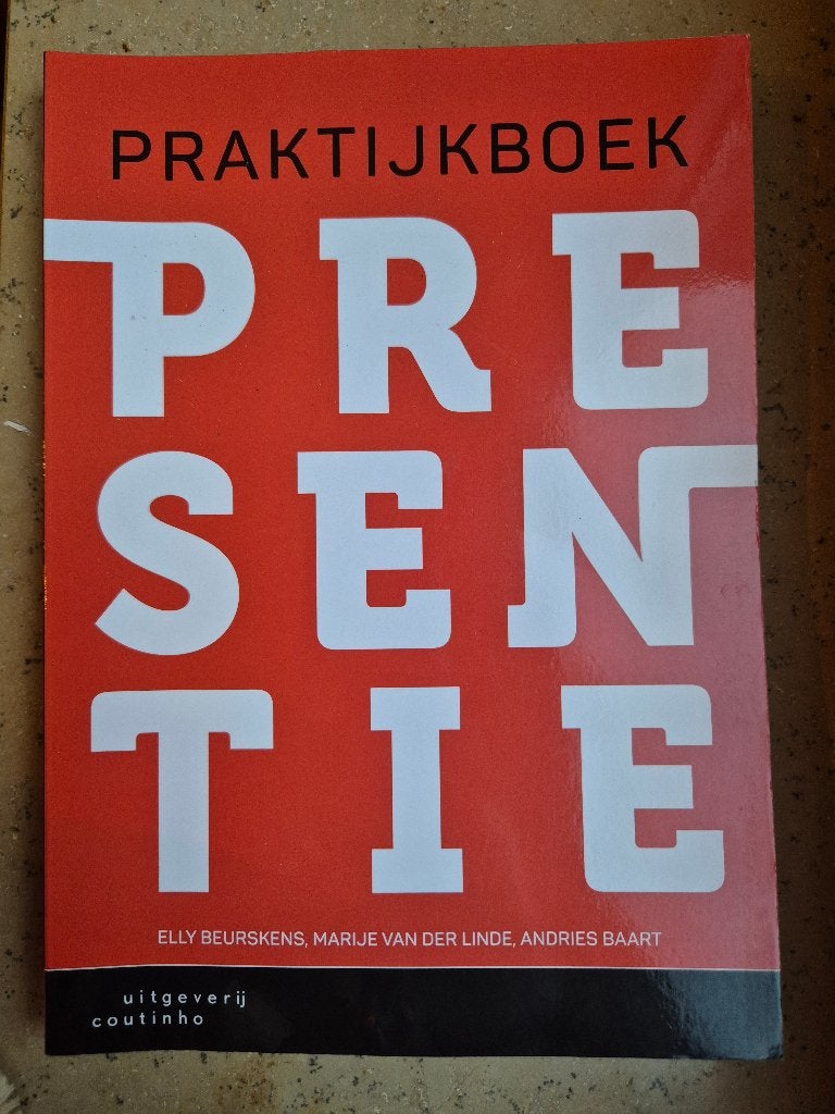 Praktijkboek Presentie, Nieuw, Beta, HBO, Uitgeverij Coutinho