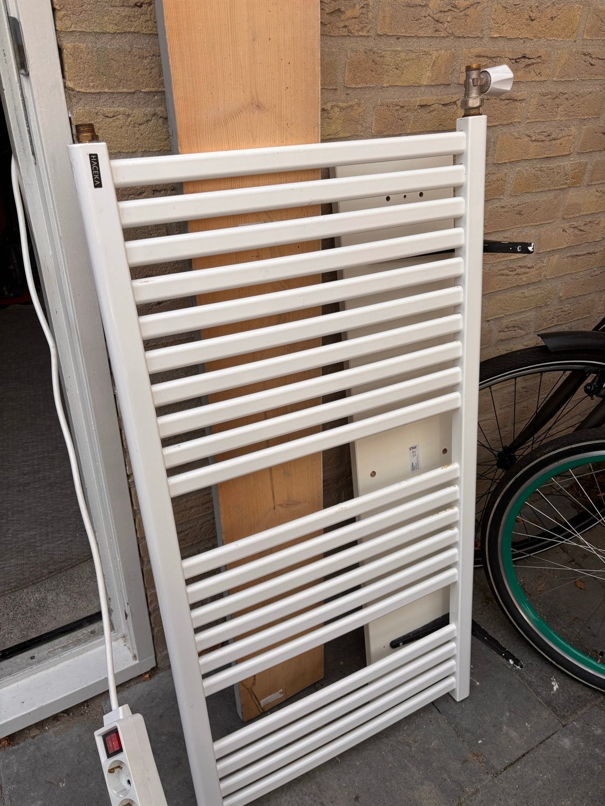 HACEKA Handdoekradiator - Wit, Ophalen, Radiator, 60 tot 150 cm, 80 cm of meer