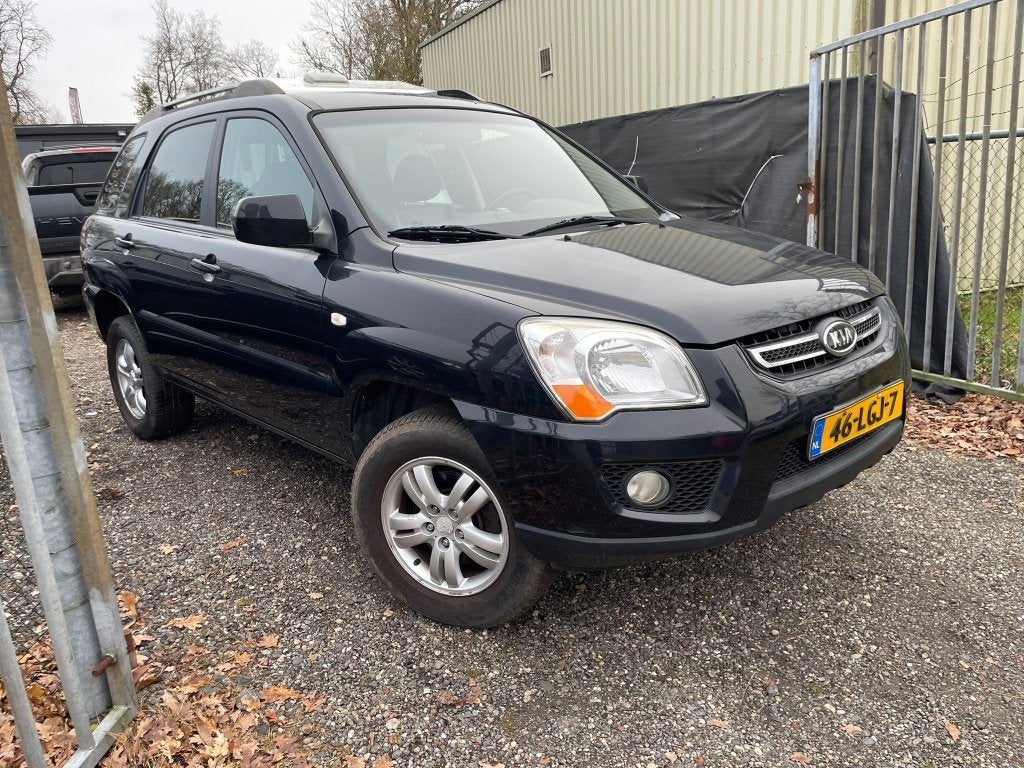 Kia Sportage 2009 Zwart gas g3 3199 euro  gas g3!!!!, Auto's, Zwart, Zwart, Leder, Handgeschakeld