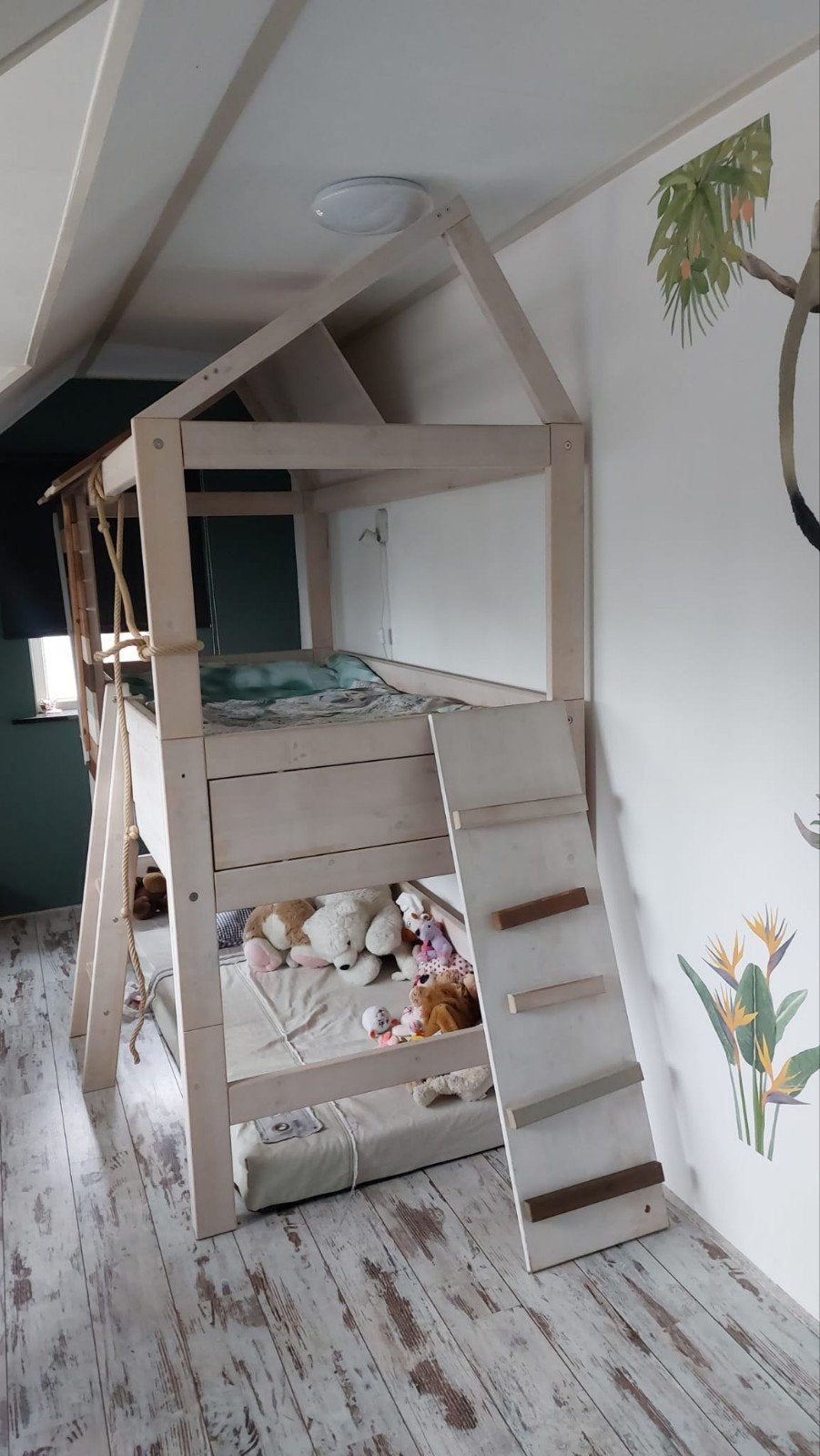 Lifetime Hoogslaper/hutbed voor kinderen, Ophalen, Gebruikt, Eenpersoons, 200 cm