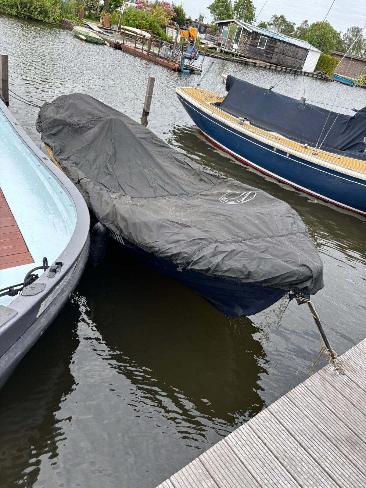 Dekzeil en zeilspanner, Ophalen of Verzenden, Gebruikt