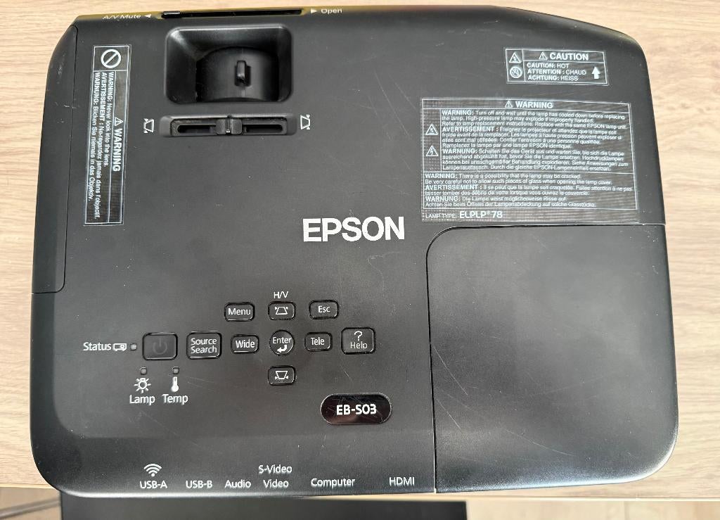 Beamer Epson EB-S03, Gebruikt, Epson, Ophalen of Verzenden, LCD