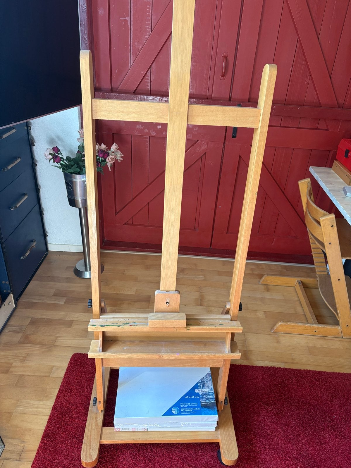 Houten schildersezel - Gebruikt maar in goede staat, Hobby en Vrije tijd, Ophalen, Gebruikt, Ezel