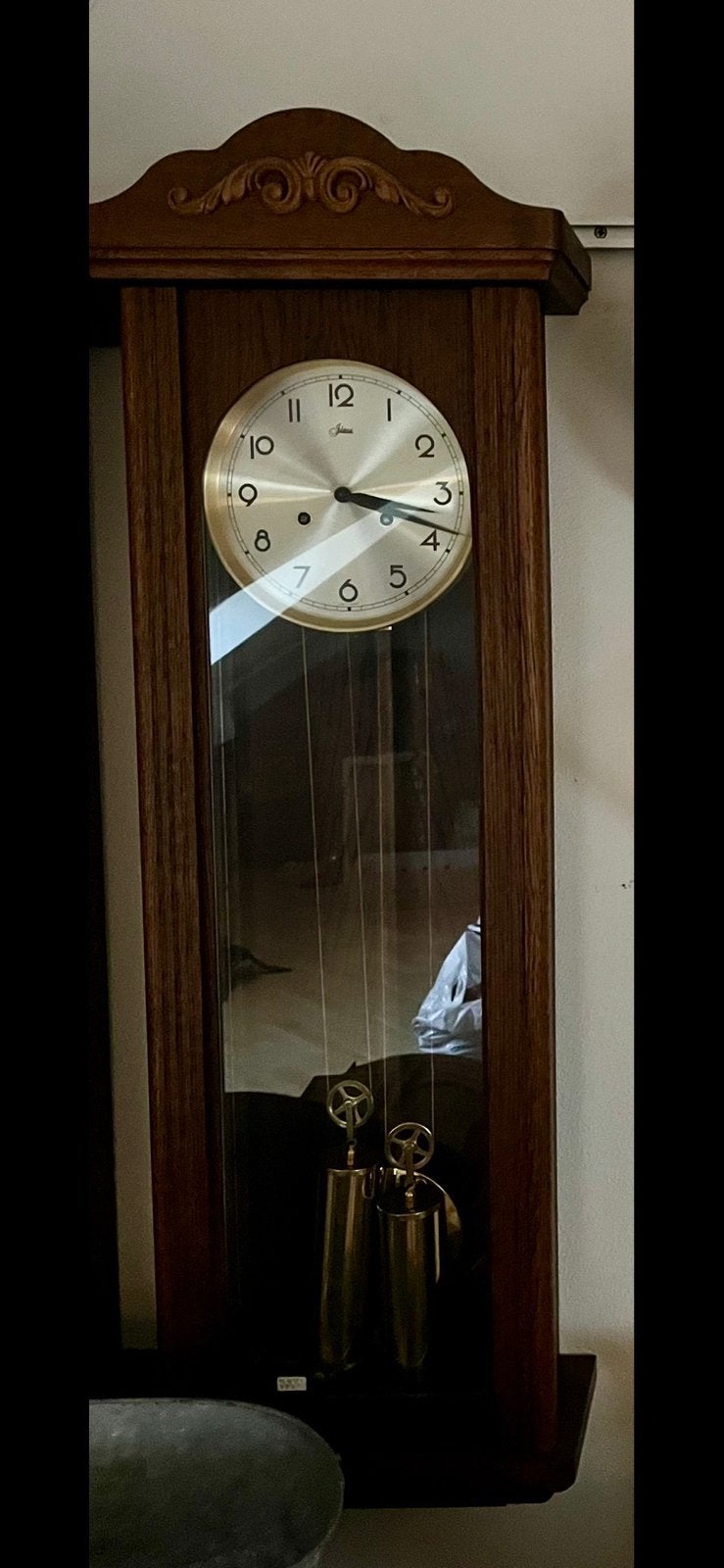 Mooie als nieuw houten klok, Ophalen