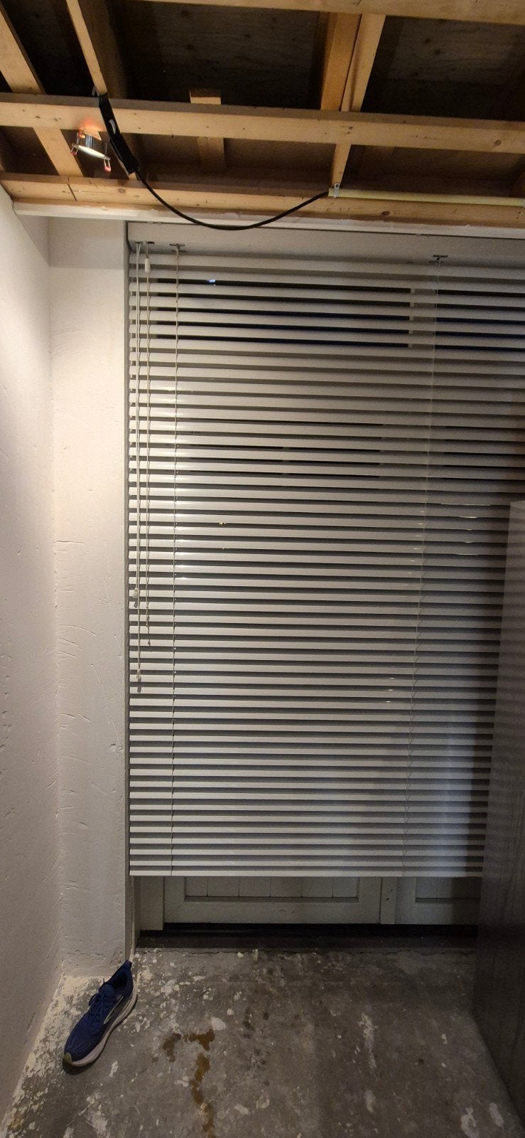 Witte aluminium jaloezie 50mm - 195x215 cm, Jaloezie, Wit, Metaal, Nieuw